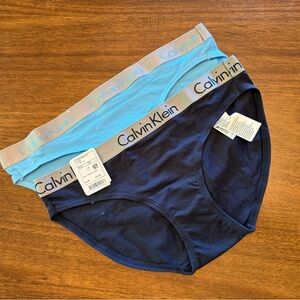 NEW! Calvin Klein Teal and Navy Briefs Size XS
